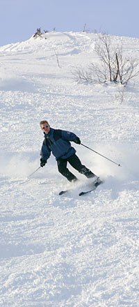 off-piste skiing in Sirdal near Stavanger Norway